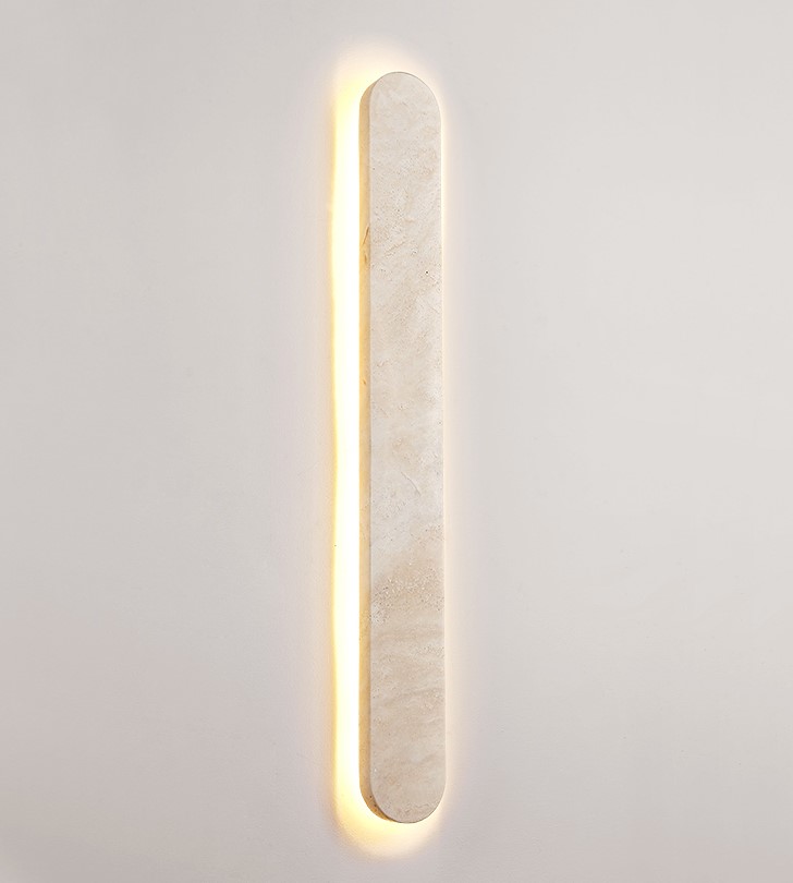 Modern Bedroom Travertine Wall Lamp